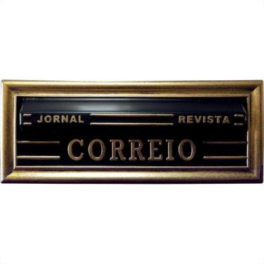 Imagem de Caixa Carta Real Plastico''Correio''N28P Preta Media 486