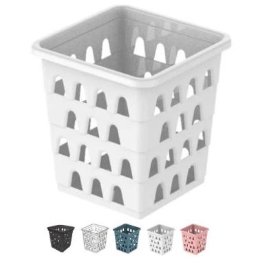 Imagem de Cesto Organizador Multiuso Decorativo Pequeno Quadrado 11x10,5 cm - Un