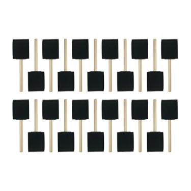 Imagem de Fancyes Esponjas de pintura infantil, pincéis de espuma, arte artesanal, kit de pincéis portáteis reutilizáveis ​​com cabo de madeira para vernizes, meninos e, 5cm