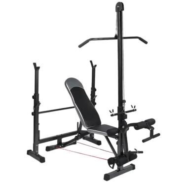 Imagem de Banco Supino Cavalete Cadeira Extensora Puxada Polia Yangfit