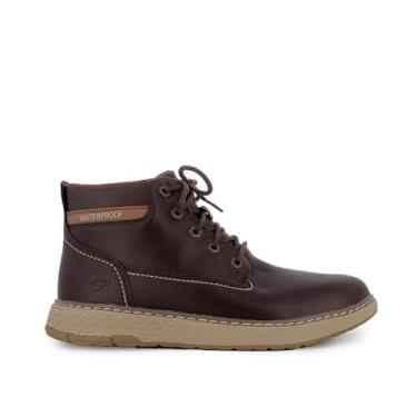 Imagem de Skechers Bota masculina Garlan-Deno Chukka, Rdbr (seixo marrom escuro), 38