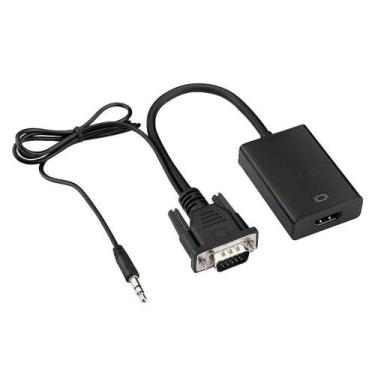 Imagem de Adaptador VGA + USB para HDMI - Conversor de Cabo para Notebook, HDTV 