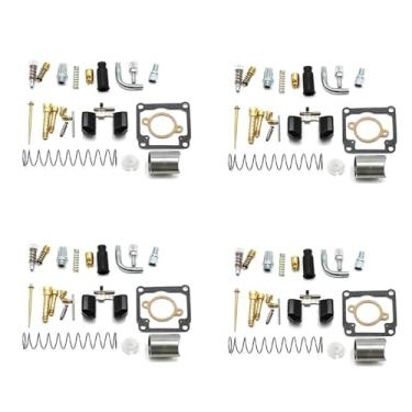 Imagem de Kit de reparo de carburador de motocicleta para Dellorto PHBG DS Racing 17 mm 19 mm junta de assento de agulha flutuante peças sobressalentes (4 conjuntos)