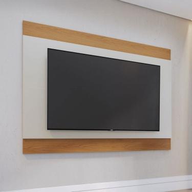 Imagem de Painel para TV Até 75 Polegadas Nilo Off White Matte/Freijo - Colibri