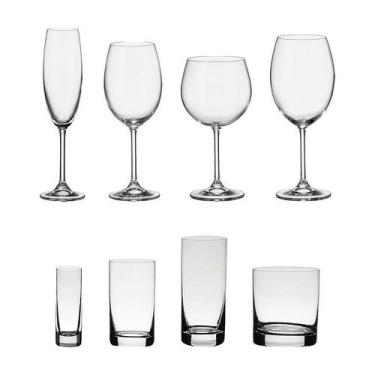 Imagem de Jogo de Taças e Copos de Cristal Bohemia 48 Peças - Bohemia Crystal