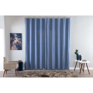 Imagem de Cortina Decorativa de Tecido Rústico para Sala Quarto Escritório Topázio 3,00m x 2,80m...