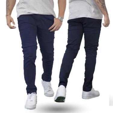 Imagem de Calça Masculina Sarja Jeans Classic Elastano Skinny Slim - Prime Star,