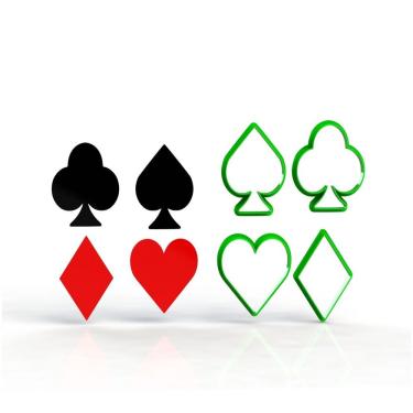 Imagem de Cortador Arlequina - Naipes 6 Cm