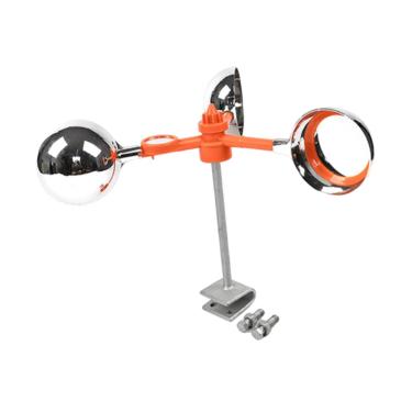 Imagem de WeiLaiKeQi Ferramenta de jardim repelente de pássaros refletivo, rotativo de 360 ​​graus, repelente de pássaros eólico, dispositivo refletivo para quintal de, Base Galvanizada