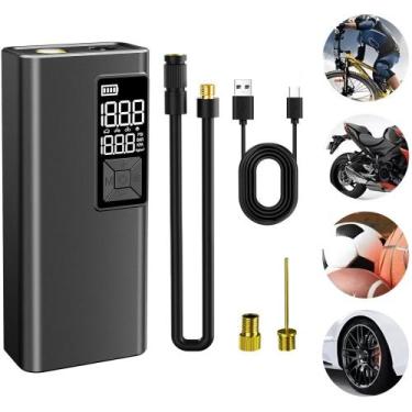Imagem de Calibrador Compressor E Bomba De Ar Portátil Com Lanterna Nomad Bivolt