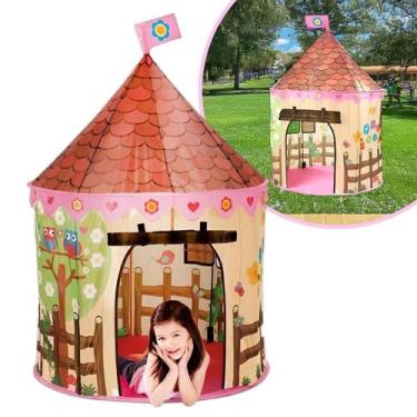 Imagem de Barraca Infantil Cabana Tenda Toca Casinha Castelo Portátil - Shopmix