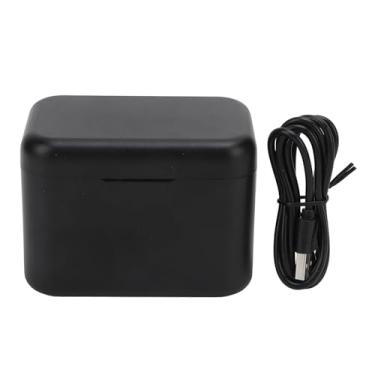 Imagem de Câmera de ação Câmera de bateria dupla hub de carregamento rápido com micro slot de cartão de armazenamento USB Tipo C Cabo para X4 Ação Câmera de ABS preto