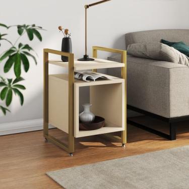 Imagem de Mesa de Apoio Cabeceira Baú de Cama para Quarto Industrial Marrocos Ba
