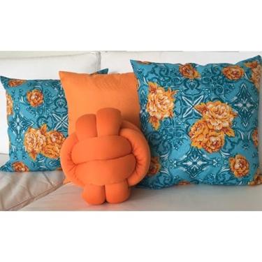 Imagem de Kit 3 Capas de Almofadas Decorativas + Almofada Nozinho(3)