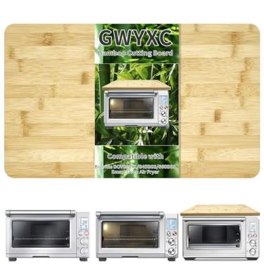Imagem de GWYXC Tábua de corte de bambu para forno inteligente Breville BOV800XL 845BSS 860BSS, forno de convecção, 45 cm × 27,4 cm, acessórios de forno torradeira com pés de silicone antiderrapantes