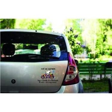 Imagem de Adesivo Para Carro Avô De Autista - Lojinha Da Luc Adesivos