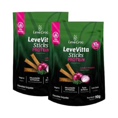 Imagem de Kit 2X: Biscoito Leve Vitta Protein Cebola e Orégano Leve Croc 90g