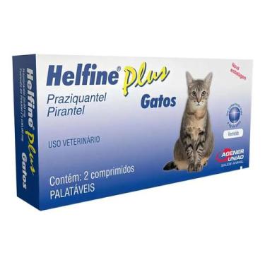 Imagem de Helfine plus gatos com 2 comp - Agener União