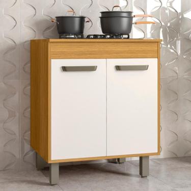 Imagem de Balcão De Cozinha Cooktop 70cm Emily Freijó/off Acetinado Z44 - Mpozenato