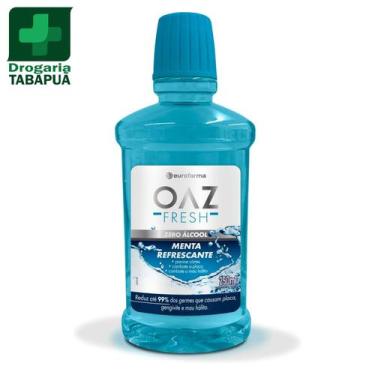 Imagem de Enxaguante Bucal OAZ 250ml sabor Menta Refrescante - ZERO ALCOOL - Eur