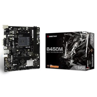 Imagem de Placa Mãe Biostar B450MHP, Chipset B450, AMD AM4, mATX, DDR4