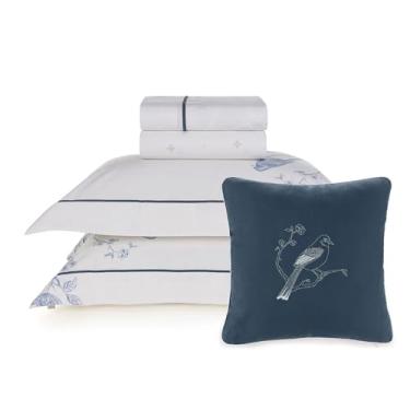 Imagem de Jogo De Cama Karsten Dora 3693733 5 Peças Queen 200 Fios 100% Algodão