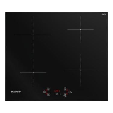 Imagem de Cooktop Inducao 4 Bocas Vidro Black 220v 59x51cm - Brastemp