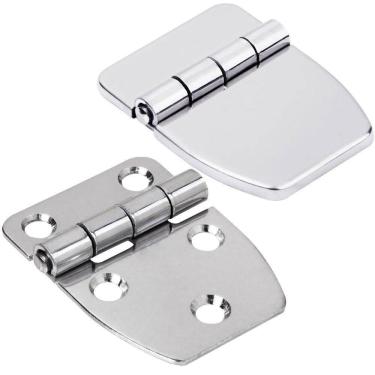 Imagem de Dobradiça Em Aço Inox 316 Com 2 X 3 Furos E Capa 37X57X2Mm