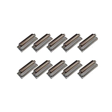 Imagem de Kit 10 Canoas Caixa Bateria Cromada 2 Afinações Metal 18.3