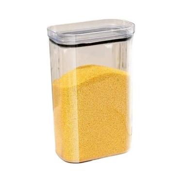 Imagem de Pote De Plástico Selado De Grande Capacidade, Organizador De Armário D