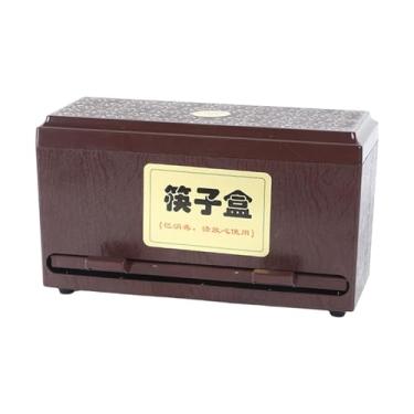 Imagem de FytStycale Suporte Dispensador de Pauzinhos, Organizador, Porta-utensílios de Mesa com Tampa, Caixa de Armazenamento de Talheres para Bares, Restaurantes