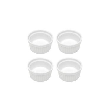 Imagem de Ramequim Mini Porcelana Branco Forno 170ml 8,5cm Entrada 4un - CASACHA