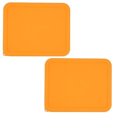 Imagem de Viotiin Tampa de armazenamento retangular de silicone com 11 xícaras de substituição para tigelas de vidro Pyrex 7212-PC (recipiente não incluído) pacote com 2, pode ir ao micro-ondas, lava-louças e