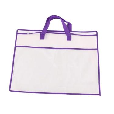 Imagem de IEUDNS Saco de armazenamento de travesseiros, recipiente de armazenamento, janela transparente, organizador de armário leve, bolsa de cobertor para edredom, Tolet