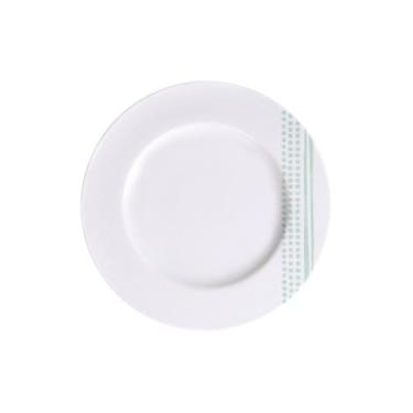 Imagem de Prato Sobremesa Tramontina Monocroma em Porcelana Decorada 21 cm