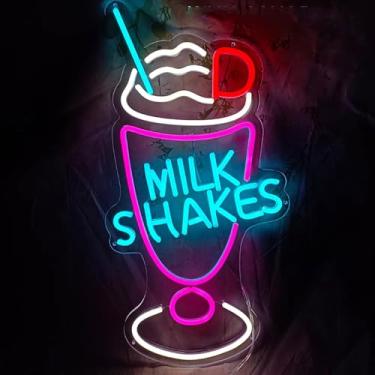 Imagem de Hambúrguer Personalizado Pizza Bar Beer Shop Eo Lights, Bubble Tea Busiess Sigs Shop Decoratio, Comida Red Eo Sig Arte De Parede Para Quartos Kitche Diig Carros Restaurats, Milk Shake