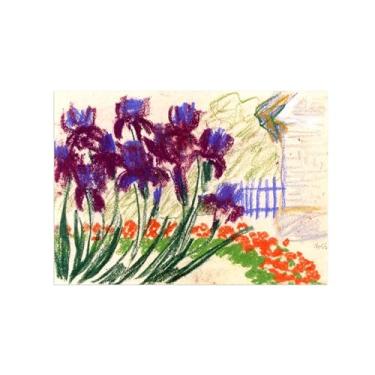 Imagem de Flores Pintura em tela Famosa Pintura Reprodução-Quadros para sala de estar-Flores 6-Pôster e impressões 50x70cm Sem Moldura