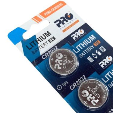 Imagem de Bateria CR2032 3V Proeletronic  Blister com 5 Unidades, Lítio, Longa D