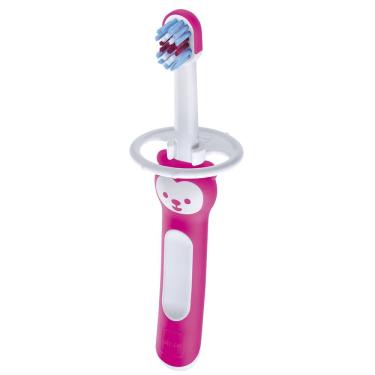 Imagem de Escova Dental Infantil Mam First Brush 6+ Meses Extra Macia Cores Girls 1 Unidade Ref 8114