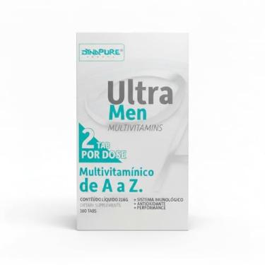 Imagem de Ultra Men Multivitamínico Fórmula Avançada A-Z+ | Contém 180 Tabletes (Duração de 3 Meses) | Ultra Concentrado para Alta Performance, Energia e Imunidade - Dynapure® By Dynamo Labz