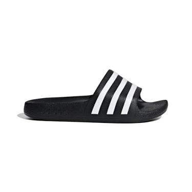 Imagem de adidas Sapatilhas Adilette Aqua para crianças, Núcleo preto/branco/preto, 13 Little Kid