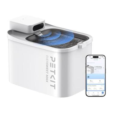 Imagem de PET~KIT Comedouro para Gatos, Bebedouro sem Fio,Dispensador Automático de água para Gatos 3L, Operado a Pilhas, Controle do Aplicativo