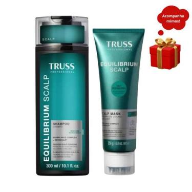 Imagem de Kit Equilibrium Scalp 1 Shampoo 300ml 1 Máscara 250g Truss