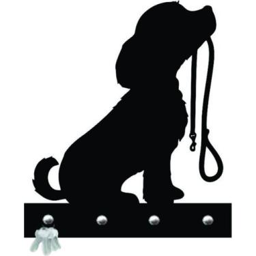 Imagem de Porta Chaves Decorativo Cachorro Dog 03 - New Decor, Madeira