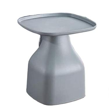 Imagem de Mesa de centro de design simples, mesa de canto pequena, mesa de canto quadrada ideal para qualquer sala de estar, mesas laterais de quarto, mesa de destaque para mesa lateral minimalista interna e