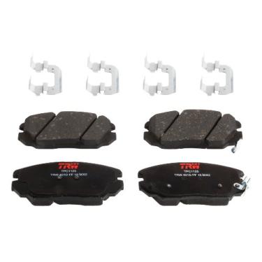 Imagem de TRW Automotive Conjunto de pastilhas de freio a disco TPC1125 para Hyundai Sonata: 2006-2010 e outras aplicações frontais, preto