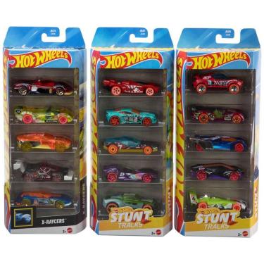Imagem de Hot Wheels: Conjunto de 5 Carros ou Caminhões em Miniatura, 3 Conjuntos Temáticos de 5 Veículos na Escala 1:64, Totalizando 15 Veículos para