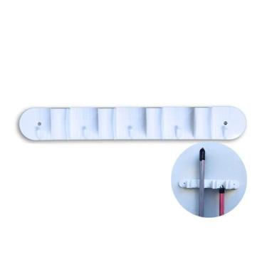 Imagem de Suporte Porta vassouras com 4 Encaixes Branco Nitron