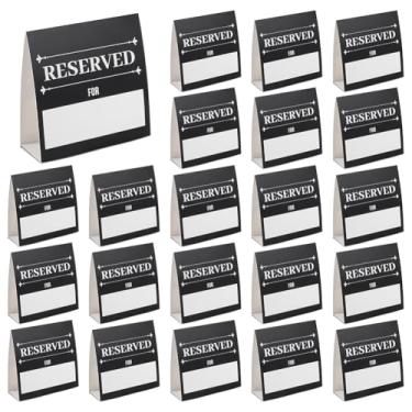 Imagem de PH PandaHall 70 peças de mesa de papel, placas reservadas, placas de assento de mesa dupla face, cartões para reserva, restaurante, hotel, festa de casamento, recepção, igreja, assentos de reuniões de