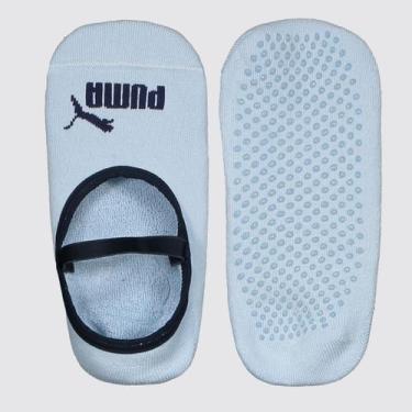 Imagem de Meia Puma Pilates Feminina Azul Claro e Marinho, 34-39
